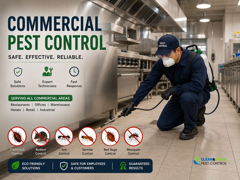 Office pest control treatment carried out after hours in Dubai