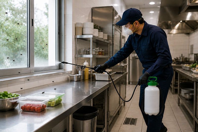 Flies control treatment for kitchens and homes in Dubai