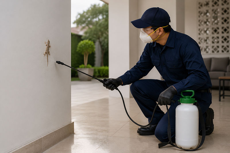 Lizard and house gecko control service in Dubai