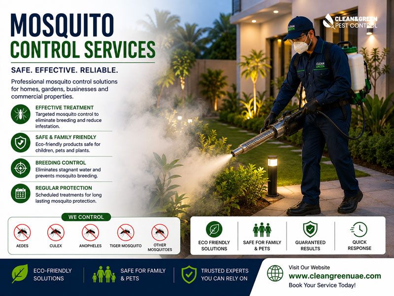 Larvicide treatment applied to standing water in a Dubai garden