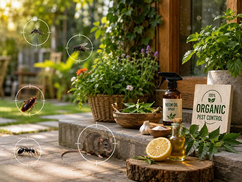 Organic pest control using plant-derived treatments in Dubai