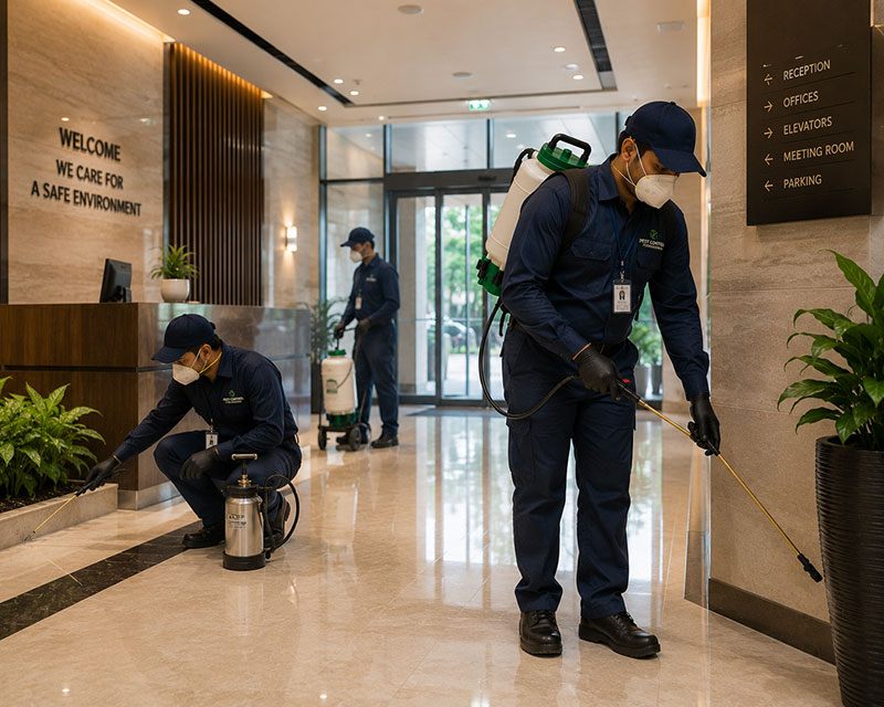 CG Pest Control Dubai pest control company team at work in Dubai
