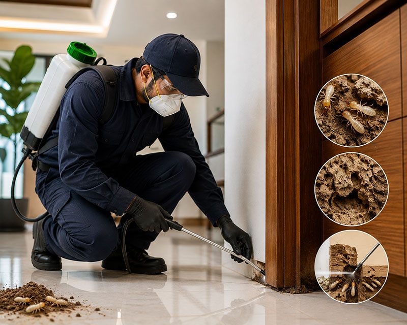 Termite control and soil barrier treatment in Dubai